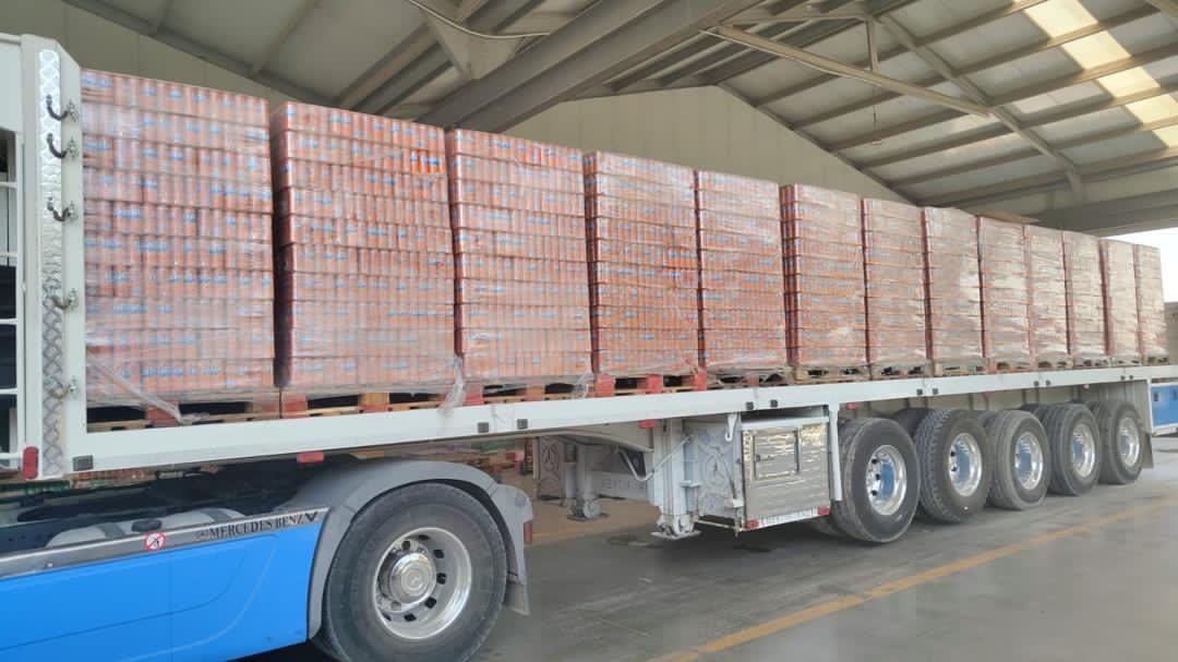 Beverage truck loading