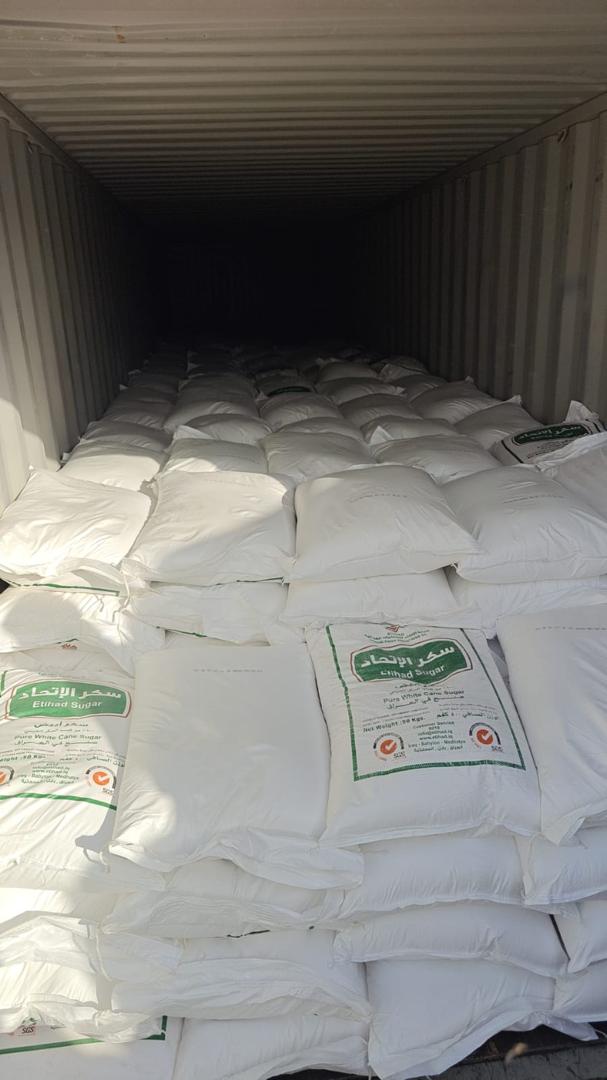 Sugar container shipment